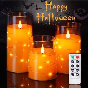 New in box. LED battery operated candles with remote